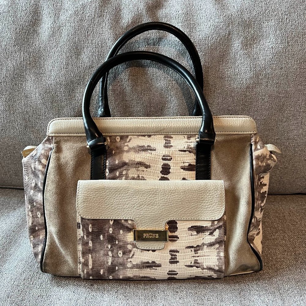 Prune Argentinian Crocodile Leather Shoulder Bag